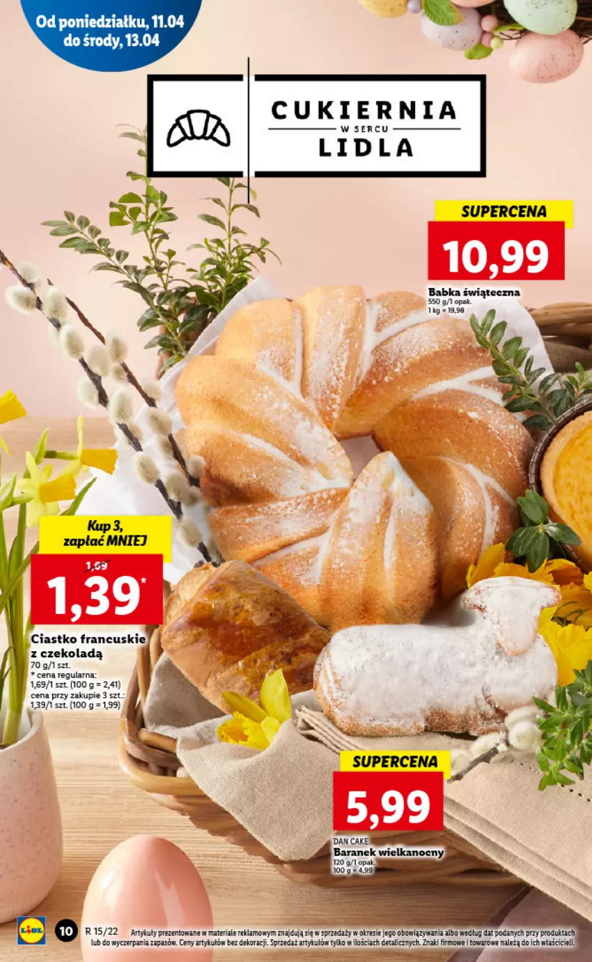 Gazetka promocyjna Lidl - GAZETKA - ważna 11.04 do 13.04.2022 - strona 10 - produkty: Babka, Cukier, Ser