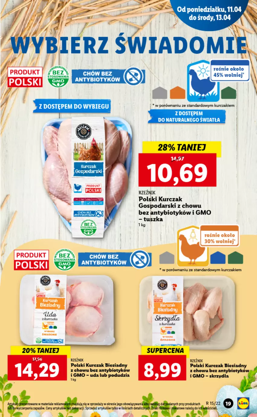 Gazetka promocyjna Lidl - GAZETKA - ważna 11.04 do 13.04.2022 - strona 19 - produkty: Feta, Kurczak, Por, Tusz