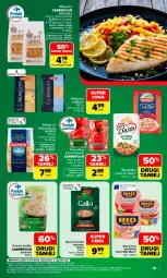 Gazetka promocyjna Carrefour - Gazetka Kuchnia włoska w SUMIE przez cały rok - Gazetka - ważna od 22.08 do 22.08.2026 - strona 3 - produkty: Makaron, Ser, Ryż, Gin, Rio Mare, Ryż do risotto, Tagliatelle, Fa