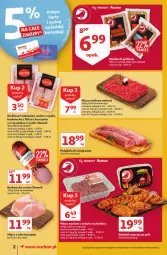 Gazetka promocyjna Auchan - Rysują się soczyste i smakowite okazje Supermarkety - Gazetka - ważna od 11.08 do 11.08.2021 - strona 2 - produkty: Kurczak, Mięso mielone, Mięso z uda kurczaka, Kiełbasa krakowska, Kotlet, Grill, Kiełbasa, Olewnik, Mięso