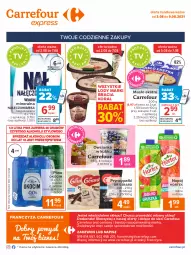 Gazetka promocyjna Carrefour - Gazetka Express - Gazetka - ważna od 09.08 do 09.08.2021 - strona 2 - produkty: Piwa, Piwo, Nałęczowianka, Koc, Gra, Dr Gerard, Kosz, Lody, Owsianka, Woda mineralna, Woda, Okocim, Masło, Napój, Hortex