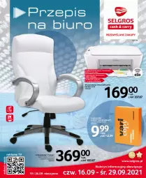 Gazetka promocyjna Selgros - Katalog Biuro - Gazetka - ważna od 29.09 do 29.09.2021 - strona 1 - produkty: Ser, Gra, Papier, Rama, Urządzenie wielofunkcyjne, Biuro, Fotel, Mobil, LG, HP