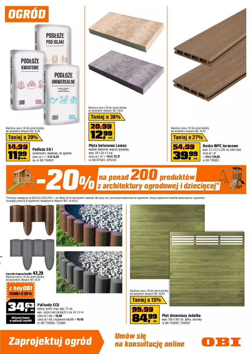 Gazetka promocyjna Obi - Gazetka OBI - ważna 06.05 do 19.05.2026 - strona 3 - produkty: Dzieci, Gra, Laur, Melon, Ogórek, Ogród, Płyta, Por, Róża, Sałat