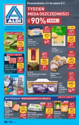 Gazetka promocyjna Aldi - Pełna oferta - Gazetka - ważna od 08.11 do 08.11.2025 - strona 1 - produkty: Kurczak, Mięso mielone, Mięso mielone z łopatki wieprzowej, Ser, Gra, Papier, Jaja, Mięsne specjały, Dallmayr, Kawa mielona, Kawa, Papier toaletowy, Rogal, Miód, Klocki, Gouda, Masło, Jaja z wolnego wybiegu, Mięso