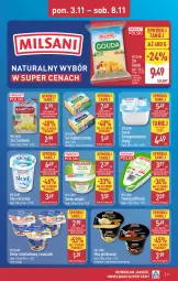 Gazetka promocyjna Aldi - Pełna oferta - Gazetka - ważna od 08.11 do 08.11.2025 - strona 11 - produkty: Ser topiony, Serek wiejski, Top, Ser, Mus, Twaróg, Serek homogenizowany, Serek, Edam, Twaróg półtłusty, Deser, Gouda