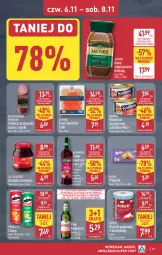 Gazetka promocyjna Aldi - Pełna oferta - Gazetka - ważna od 08.11 do 08.11.2025 - strona 33 - produkty: Piwa, Piwo, All Seasons, Konserwa turystyczna, Krakus, Kawa rozpuszczalna, Ser, Por, Gra, Borówka, Papier, Kiełbasa krakowska, Borówka brusznica, Chipsy, Kawa, Ręcznik, Syrop, Pringles, Jacobs, Kiełbasa, Herbapol, Milka