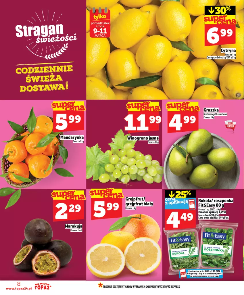 Gazetka promocyjna Topaz - Gazetka - ważna 05.03 do 11.03.2026 - strona 8 - produkty: Grejpfrut, Top