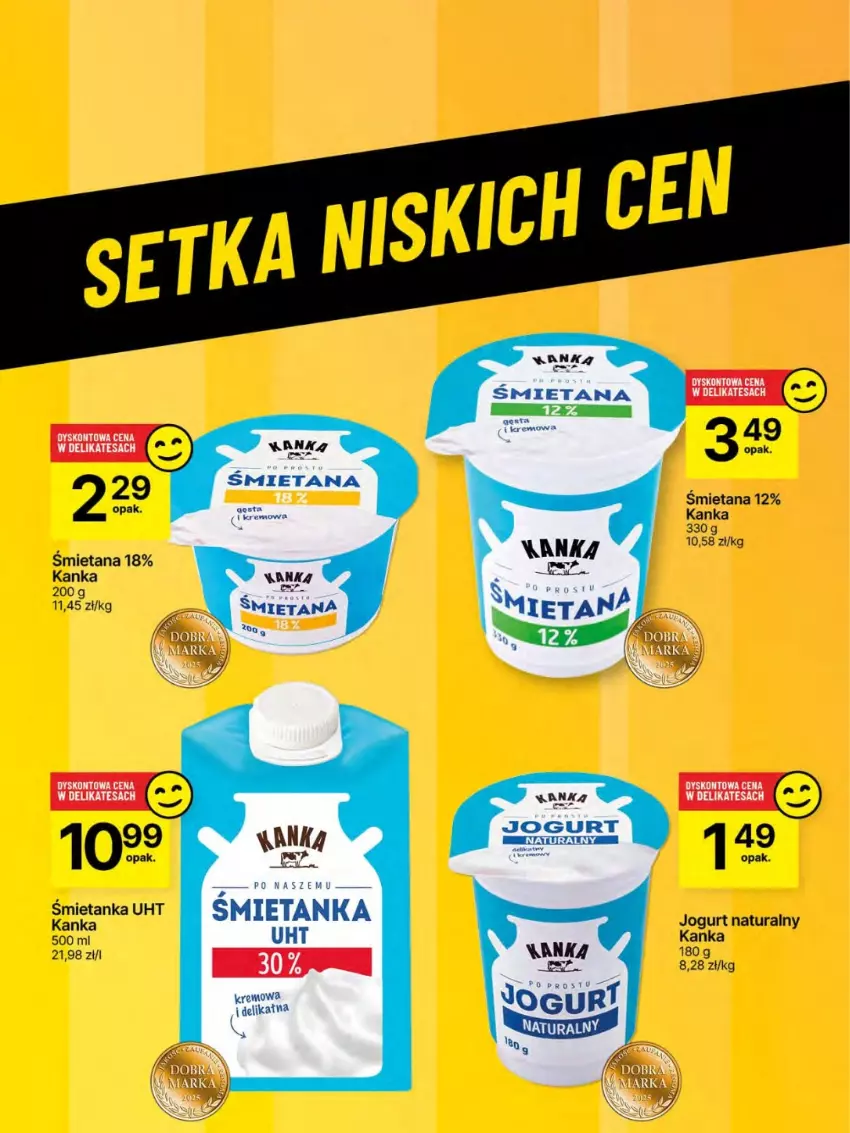 Gazetka promocyjna Delikatesy Centrum - Franczyza DC17 Czwartek - ważna 24.04 do 30.04.2025 - strona 51 - produkty: Jogurt, Jogurt naturalny