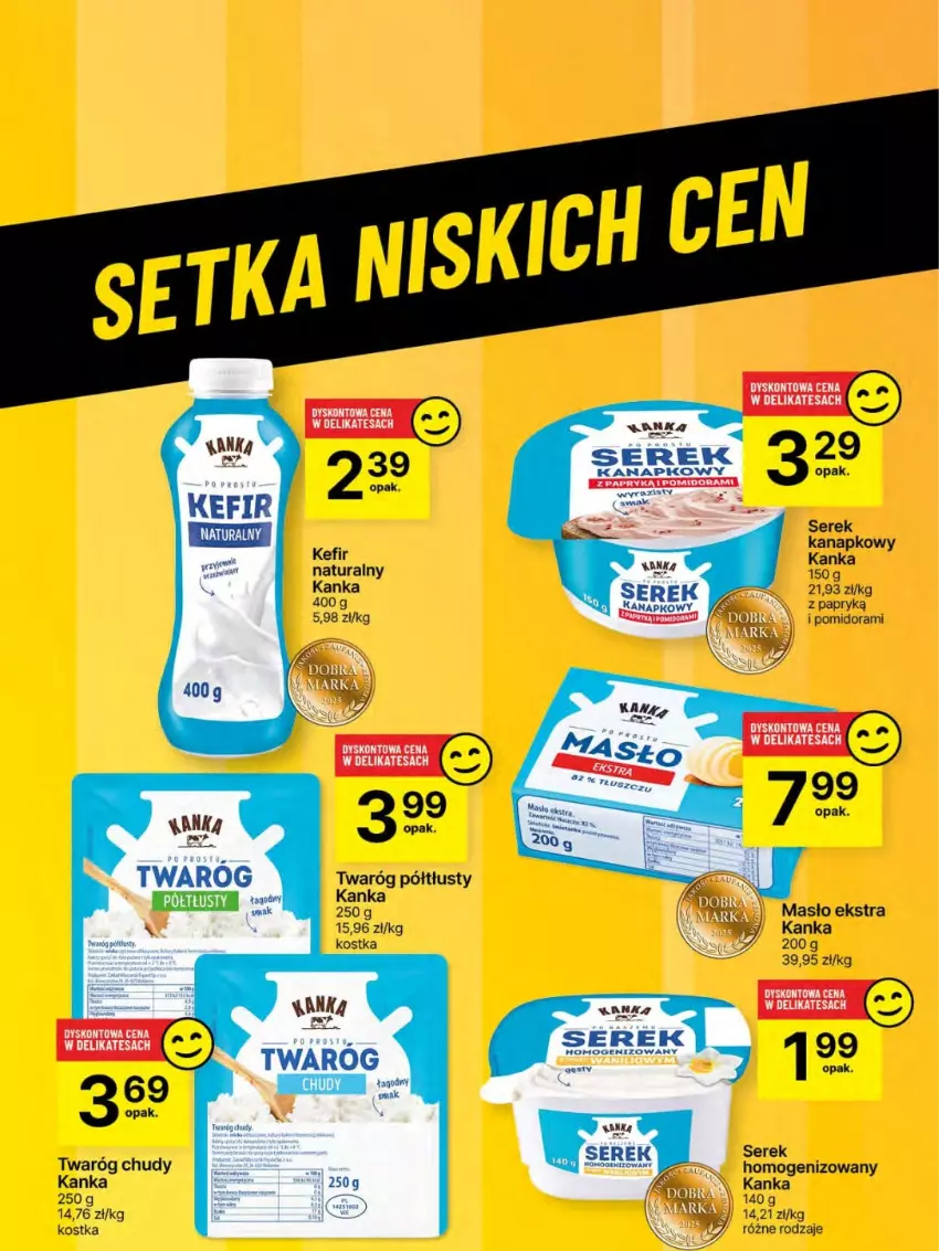 Gazetka promocyjna Delikatesy Centrum - Franczyza DC17 Czwartek - ważna 24.04 do 30.04.2025 - strona 53 - produkty: Masło, Ser, Serek, Twaróg, Twaróg chudy, Twaróg półtłusty