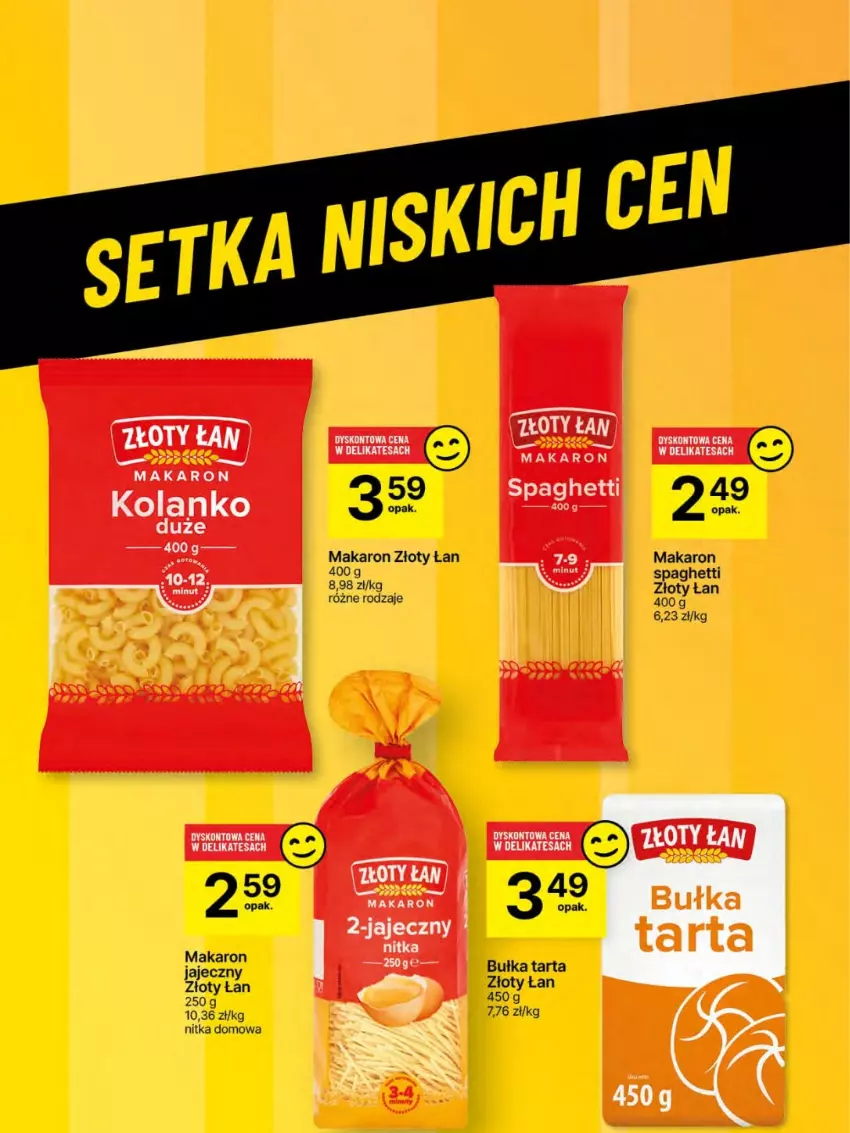 Gazetka promocyjna Delikatesy Centrum - Franczyza DC17 Czwartek - ważna 24.04 do 30.04.2025 - strona 57 - produkty: Bułka, Bułka tarta, Makaron, Spaghetti, Tarta