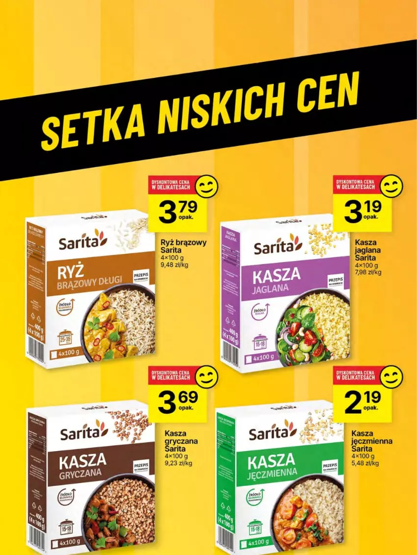 Gazetka promocyjna Delikatesy Centrum - Franczyza DC17 Czwartek - ważna 24.04 do 30.04.2025 - strona 59 - produkty: Gry, Kasza, Kasza gryczana, Kasza jaglana, Kasza jęczmienna, LANA, Ryż, Sarita