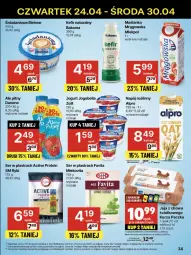 Gazetka promocyjna Delikatesy Centrum - Franczyza DC17 Czwartek - Gazetka - ważna od 30.04 do 30.04.2025 - strona 34 - produkty: Calcium, Ser, Rum, Maślanka, Danone, Favita, Zott, Bell, Jaja, Jogurt, Kefir naturalny, Napój roślinny, Bakoma, Danio, Bella, Alpro, Jogobella, Napój, Kefir, Fa