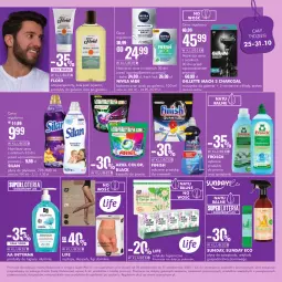 Gazetka promocyjna Super Pharm - Gazetka - Gazetka - ważna od 31.10 do 31.10.2023 - strona 10 - produkty: Nivea Men, Frosch, Top, Ser, Finish, Karp, Rajstopy, Lack, Szynka, Silan, Gillette, Maszynka, Zmywarki, Maszynka do golenia, Ariel, Kapsułki do prania, Antyperspirant, Nivea
