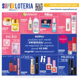 Gazetka promocyjna Super Pharm - Gazetka - Gazetka - ważna od 31.10 do 31.10.2023 - strona 14 - produkty: Makijaż, Top, Gry, Gra, Bell, Dezodorant, Maybelline, Kosmetyki do pielęgnacji, L’Oréal, Mixa, Dermika, Sztuczne rzęsy, Bourjois, Garnier, Antyperspirant, Lakier