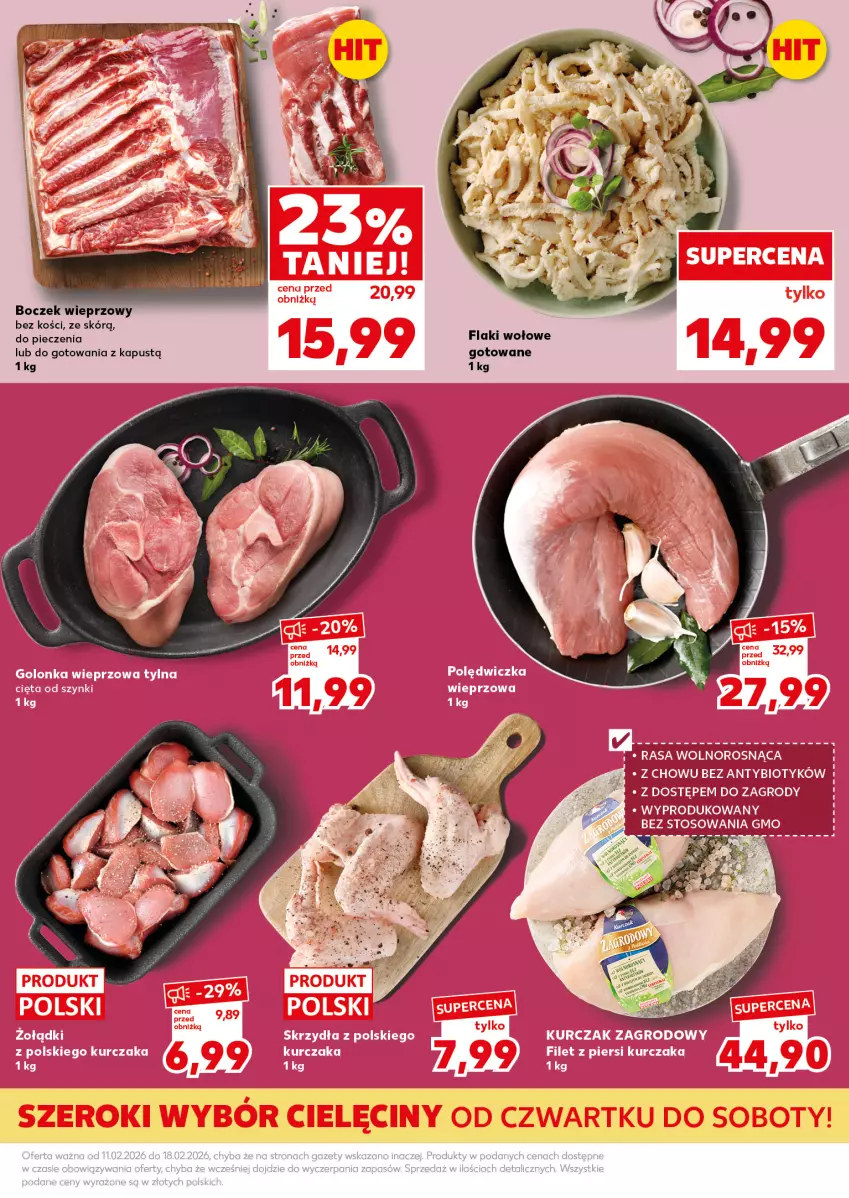 Gazetka promocyjna Kaufland - Mocny Start - ważna 16.02 do 18.02.2026 - strona 13 - produkty: Boczek, Boczek wieprzowy, Flaki, Flaki wołowe, Kapustą, Piec
