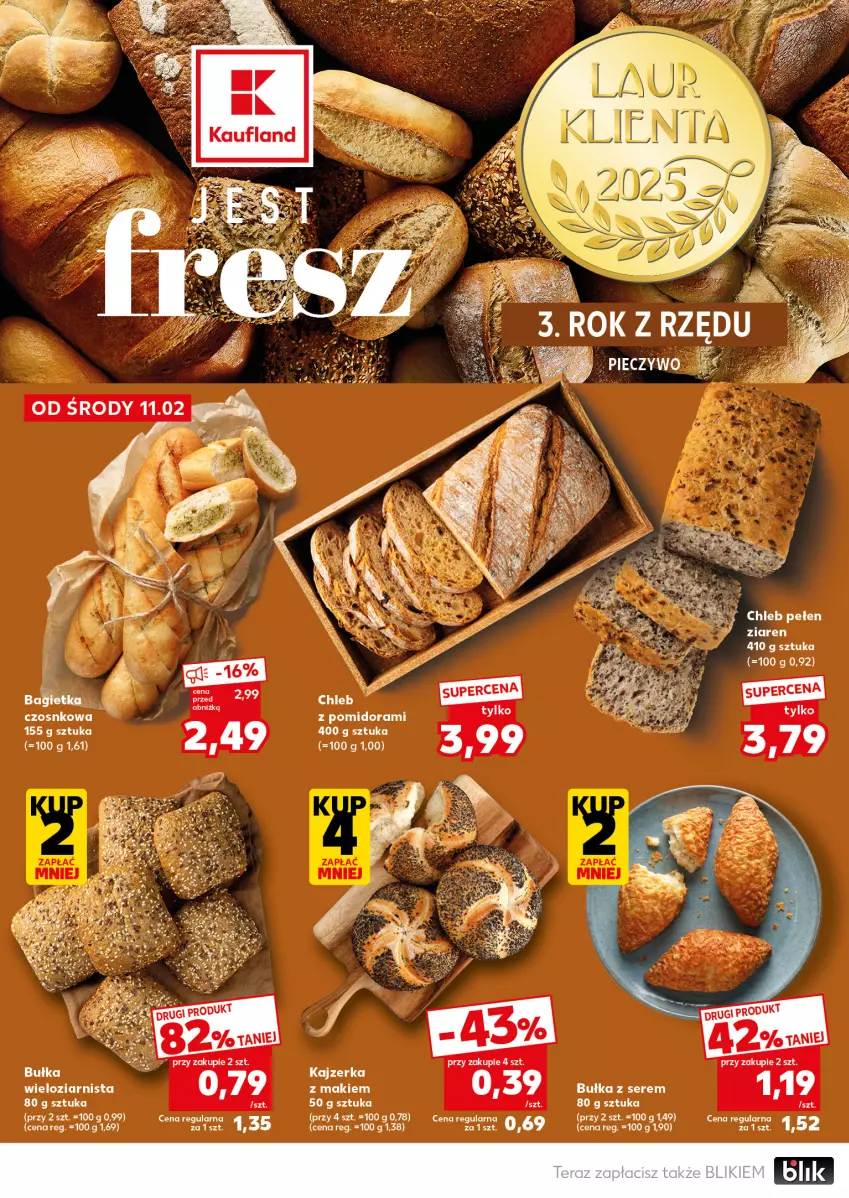Gazetka promocyjna Kaufland - Mocny Start - ważna 16.02 do 18.02.2026 - strona 16 - produkty: Bułka, Chleb, Kajzerka, Ser