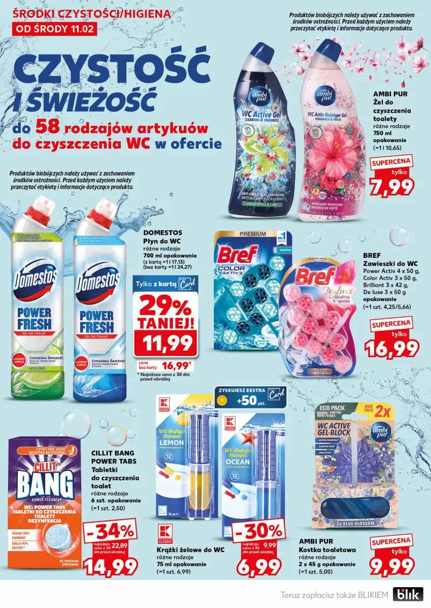 Gazetka promocyjna Kaufland - Mocny Start - ważna 16.02 do 18.02.2026 - strona 24 - produkty: Ambi Pur, Bref, Cillit Bang, Dezynfekcja, Domestos, Fa, LG, Płyn do wc, Pur, Szczotka, Tablet, Zawieszki