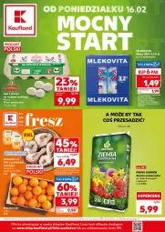 Gazetka promocyjna Kaufland - Mocny Start - Gazetka - ważna od 18.02 do 18.02.2026 - strona 1 - produkty: Kurczak, Mandarynki, Jaja, Mlekovita, Mleko
