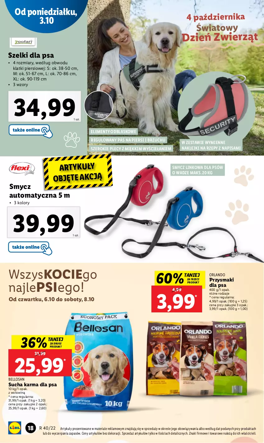 Gazetka promocyjna Lidl - GAZETKA - ważna 03.10 do 08.10.2022 - strona 18 - produkty: Bell, Klej, Koc, Przysmaki, Smycz, Sucha karma