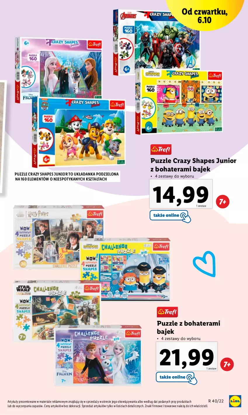 Gazetka promocyjna Lidl - GAZETKA - ważna 03.10 do 08.10.2022 - strona 39 - produkty: Puzzle, Tera, Układanka