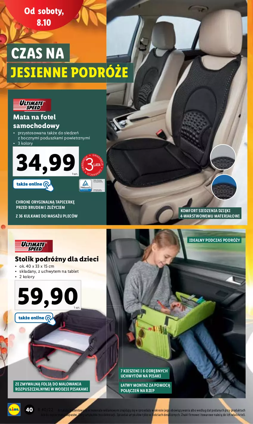 Gazetka promocyjna Lidl - GAZETKA - ważna 03.10 do 08.10.2022 - strona 44 - produkty: Gin, Poduszka, Tablet