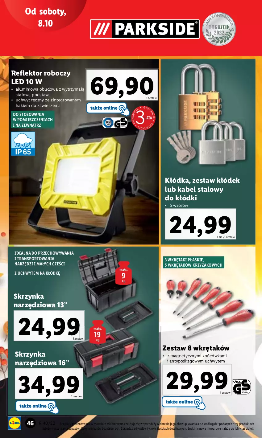 Gazetka promocyjna Lidl - GAZETKA - ważna 03.10 do 08.10.2022 - strona 50 - produkty: Por, Sport, Tran, Wkręt