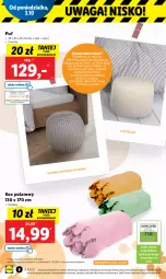Gazetka promocyjna Lidl - GAZETKA - Gazetka - ważna od 08.10 do 08.10.2022 - strona 6 - produkty: Puf, Koc, Stolik nocny, Stolik, Dzieci, Fotel, Waga