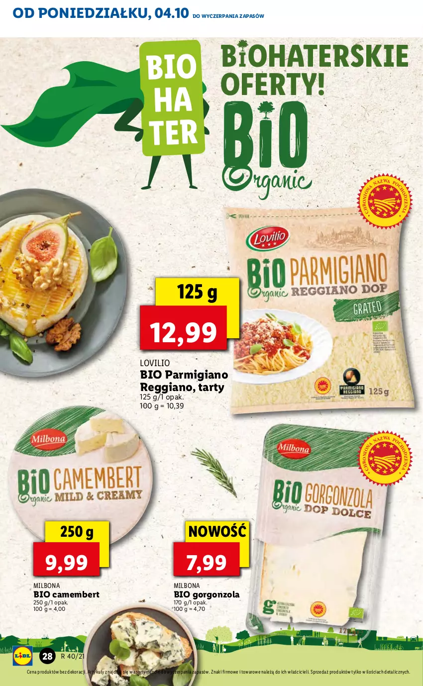 Gazetka promocyjna Lidl - GAZETKA - ważna 04.10 do 06.10.2021 - strona 28 - produkty: Camembert, Gorgonzola, Lovi