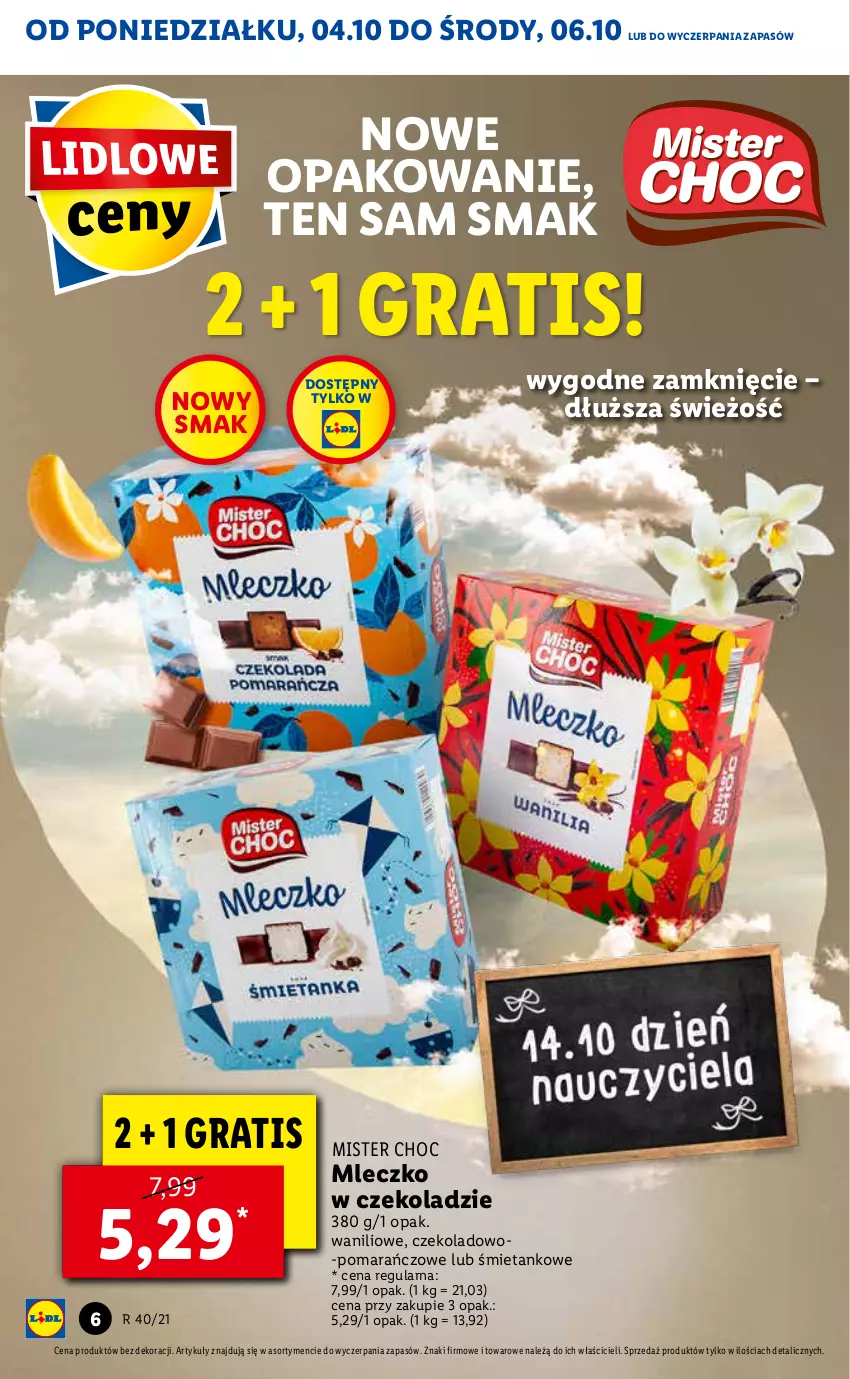 Gazetka promocyjna Lidl - GAZETKA - ważna 04.10 do 06.10.2021 - strona 6 - produkty: Gra, Mleczko