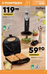 Gazetka promocyjna Biedronka - Okazje tygodnia od 06.03 - Gazetka - ważna od 22.03 do 22.03.2023 - strona 25 - produkty: Blender ręczny, Blender, Rozdrabniacz, Trzepaczka, Opiekacz do kanapek, Kubek