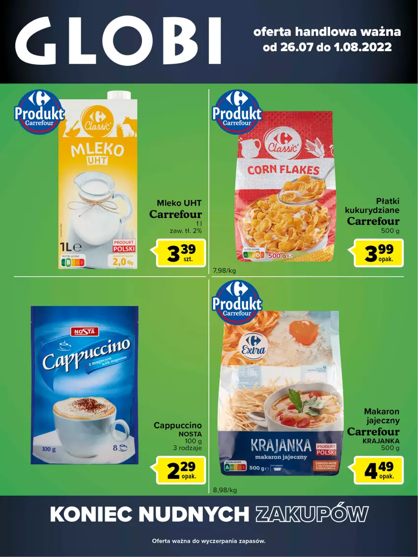 Gazetka promocyjna Carrefour - Gazetka Globi - ważna 26.07 do 01.08.2022 - strona 2 - produkty: Makaron