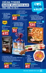 Gazetka promocyjna Aldi - Pełna oferta - Gazetka - ważna od 18.11 do 18.11.2023 - strona 11 - produkty: Mozzarella, Sos, Sok, Gin, BIC, Salami, Bourbon, Kawa ziarnista, Kawa, Wafle, Pizza, Czekolada, Kakao