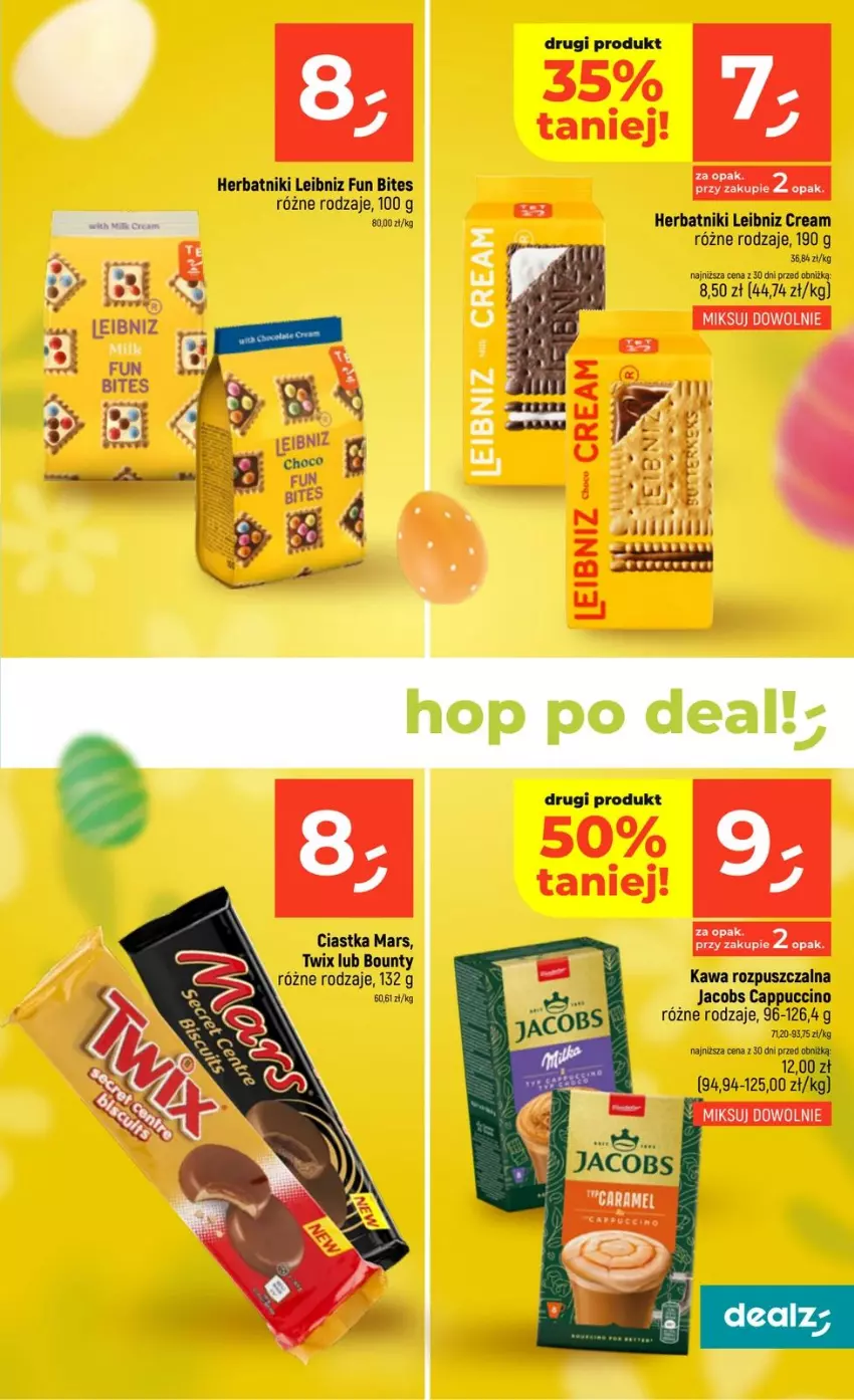 Gazetka promocyjna Dealz - NOWA GAZETKA - ważna 12.03 do 18.03.2026 - strona 11 - produkty: Bounty, Cappuccino, Ciastka, Herbatniki, Jacobs, Mars, Twix