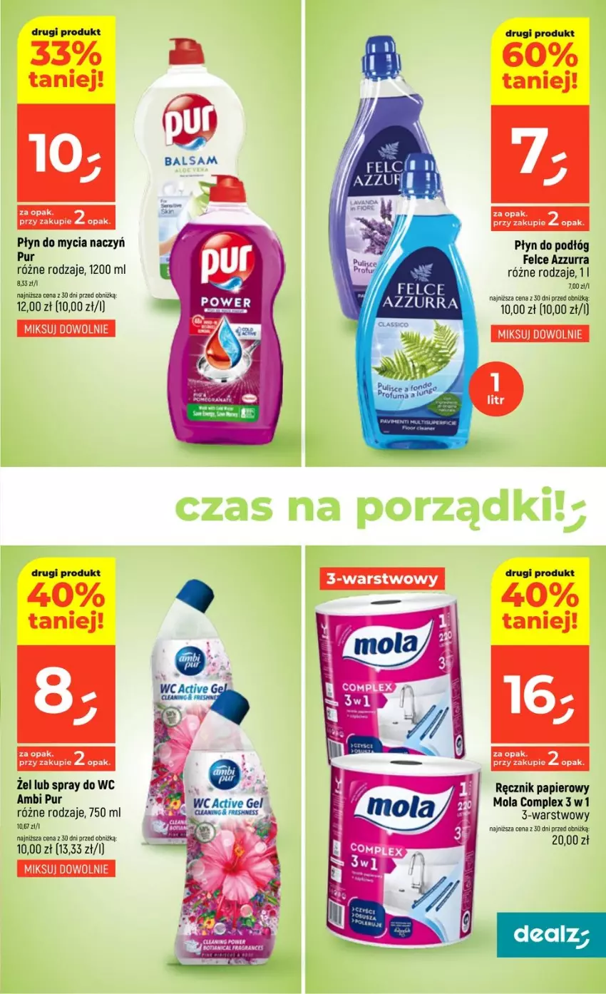 Gazetka promocyjna Dealz - NOWA GAZETKA - ważna 12.03 do 18.03.2026 - strona 23 - produkty: Do mycia naczyń, Fa, Mola, Papier, Płyn do mycia, Płyn do mycia naczyń, Pur, Ręcznik