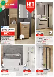 Gazetka promocyjna Leroy Merlin - Gazetka Leroy Merlin - Gazetka - ważna od 13.05 do 13.05.2025 - strona 20 - produkty: Kompakt WC, Bateria umywalkowa, Ser, Zestaw podtynkowy WC, Szafka pod umywalkę, Słupek, Deska wolnoopadająca, Wanna, Szafka, Bateria, Brodzik, Umywalka, Lustro, Fa