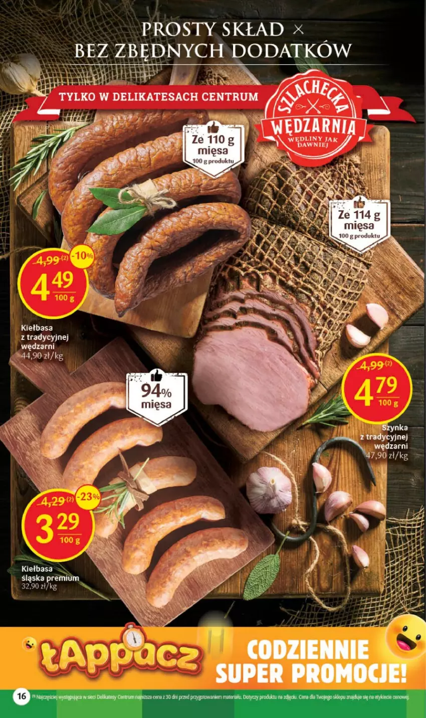 Gazetka promocyjna Delikatesy Centrum - Gazetka DC37 - ważna 21.09 do 27.09.2023 - strona 16 - produkty: Kiełbasa, Kiełbasa śląska, Rum, Szynka