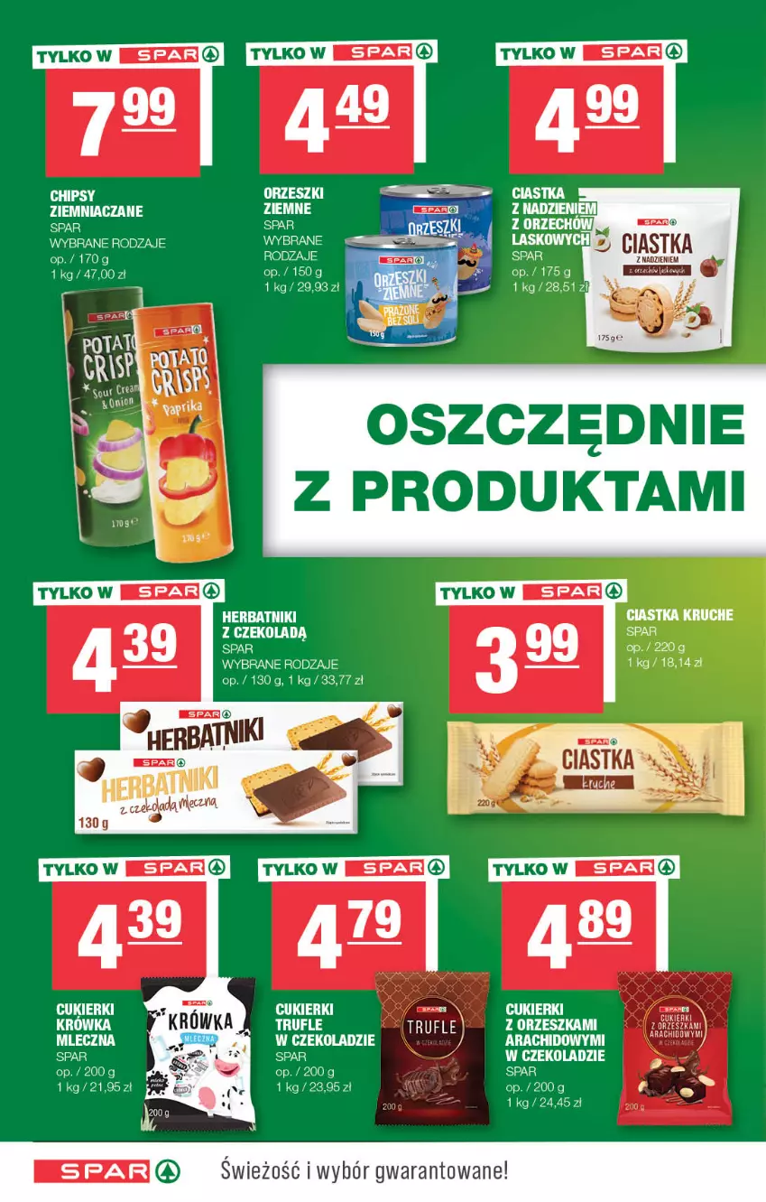 Gazetka promocyjna Spar - Spar - ważna 11.06 do 21.06.2023 - strona 12 - produkty: Ciastka, Cukier, Cukierki, Herbatniki, Orzeszki