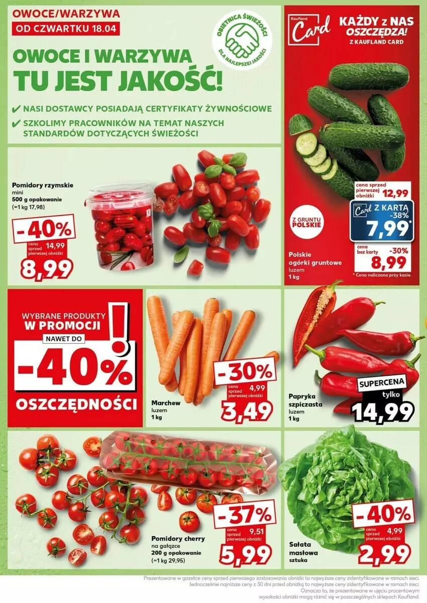 Gazetka promocyjna Kaufland - ważna 22.04 do 24.04.2024 - strona 2 - produkty: Grunt, Owoce, Pomidory, Warzywa