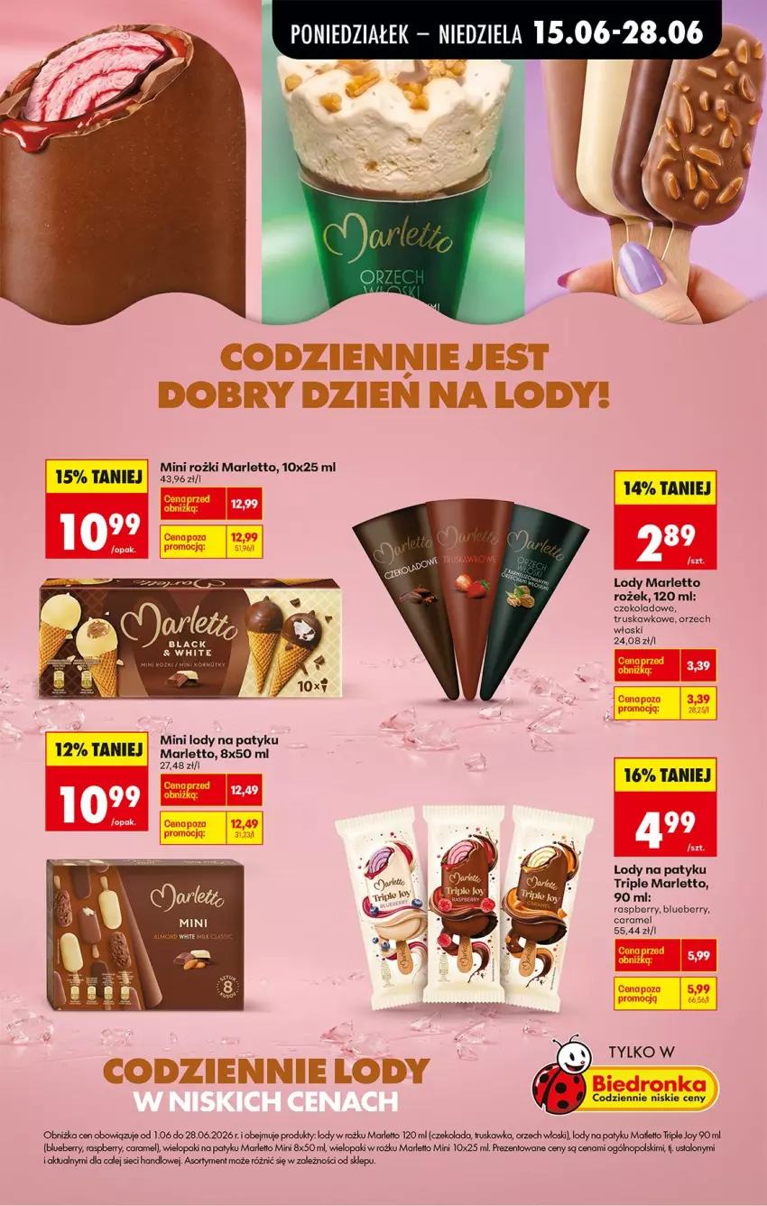 Gazetka promocyjna Biedronka - Od Poniedziałku - ważna 15.06 do 20.06.2026 - strona 25 - produkty: Czekolada, Lack, Lody