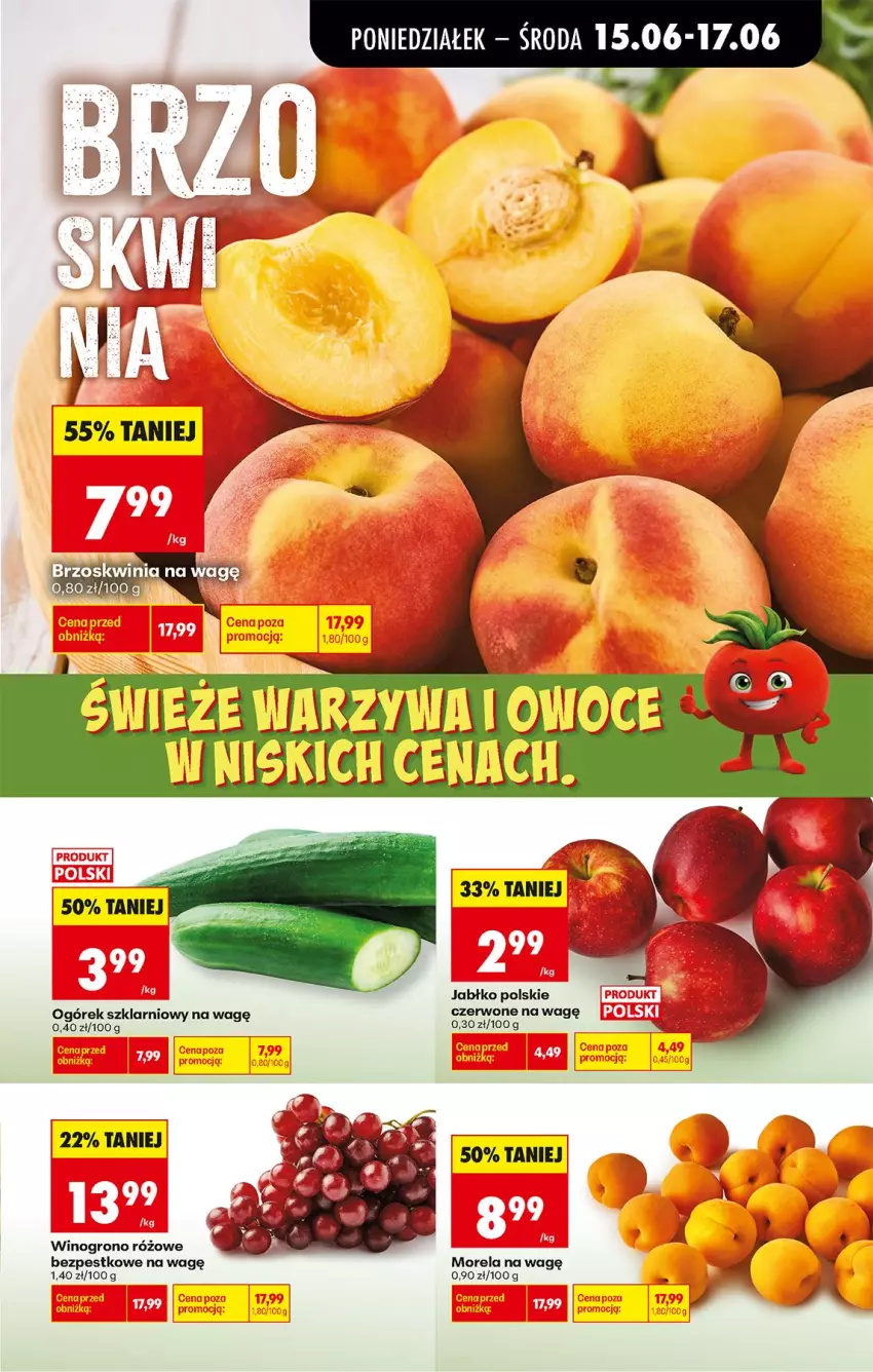 Gazetka promocyjna Biedronka - Od Poniedziałku - ważna 15.06 do 20.06.2026 - strona 27 - produkty: Fa, Morela, Ogórek, Wino