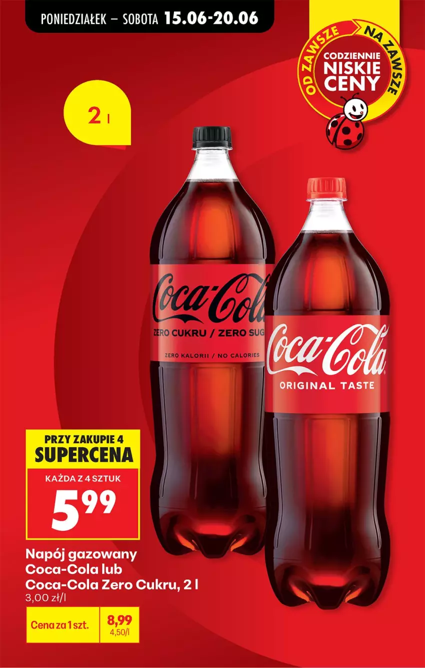 Gazetka promocyjna Biedronka - Od Poniedziałku - ważna 15.06 do 20.06.2026 - strona 3 - produkty: Coca-Cola, Napój, Napój gazowany