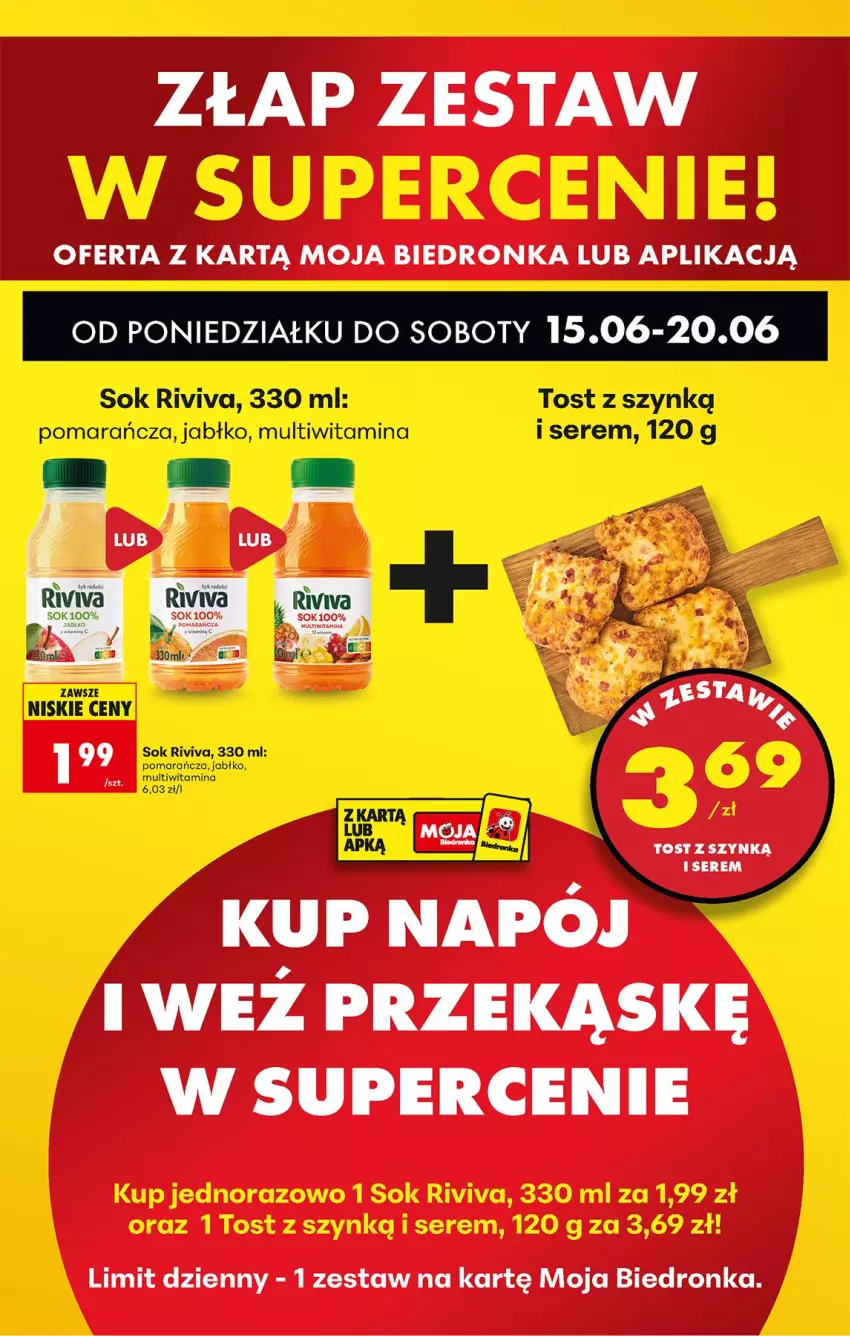 Gazetka promocyjna Biedronka - Od Poniedziałku - ważna 15.06 do 20.06.2026 - strona 44 - produkty: Ser, Sok
