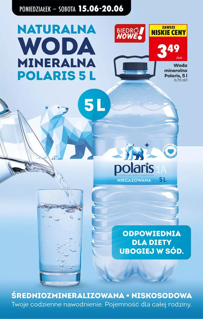 Gazetka promocyjna Biedronka - Od Poniedziałku - ważna 15.06 do 20.06.2026 - strona 70 - produkty: Woda, Woda mineralna