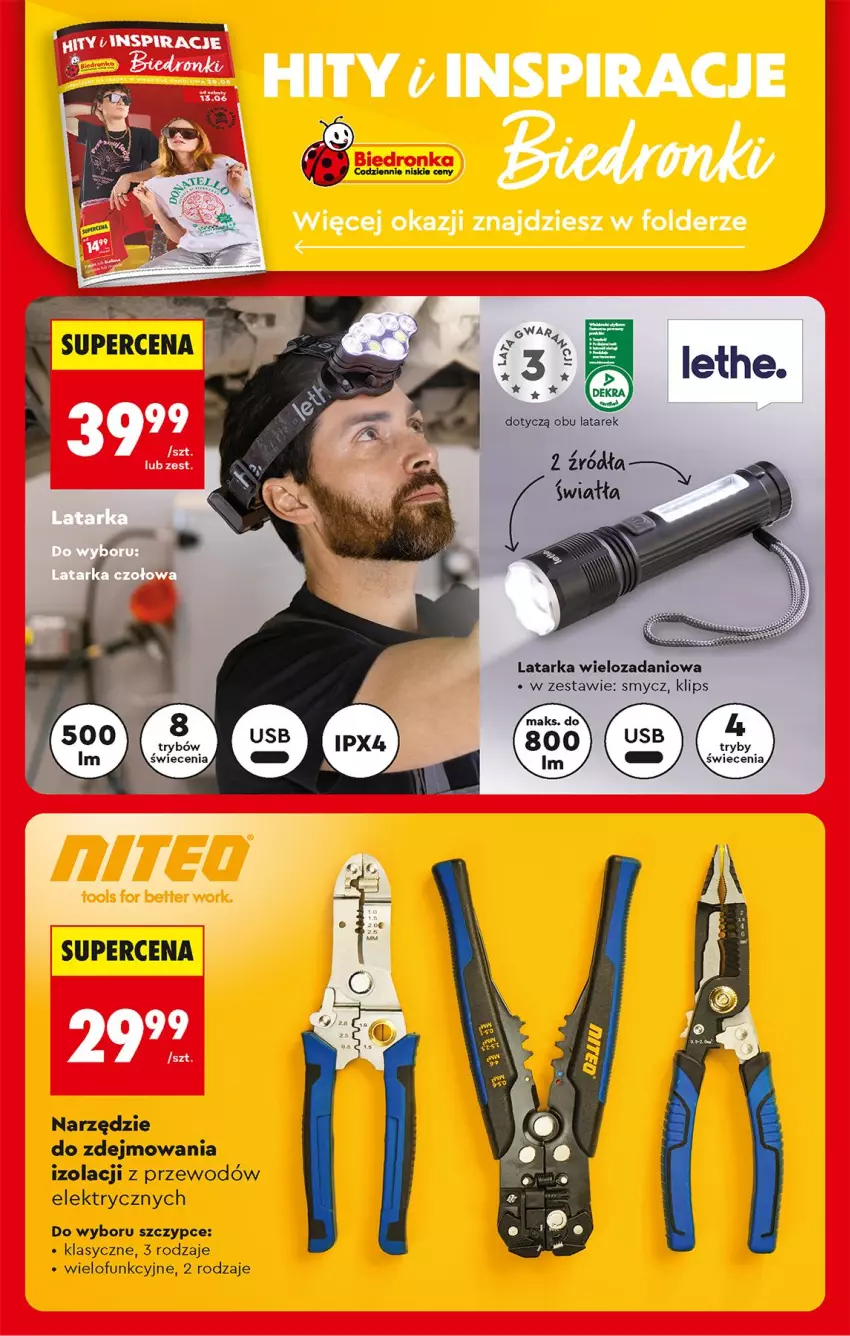Gazetka promocyjna Biedronka - Od Poniedziałku - ważna 15.06 do 20.06.2026 - strona 84 - produkty: Danio, Latarka, Smycz, Szczypce, Tarka