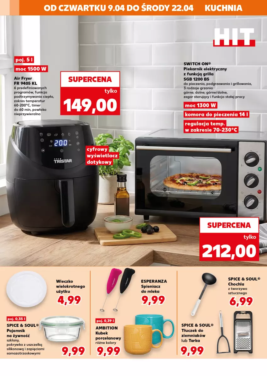 Gazetka promocyjna Kaufland - Kaufland - ważna 09.04 do 22.04.2026 - strona 14 - produkty: Ambition, Gra, Grill, Kubek, Piec, Piekarnik, Pojemnik, Por, Tarka, Tłuczek, Zegar