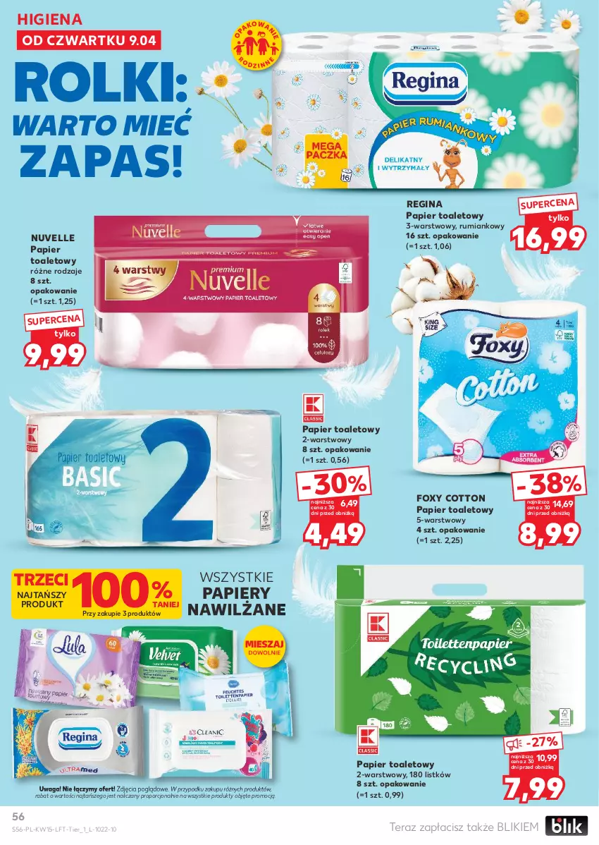 Gazetka promocyjna Kaufland - Gazetka tygodnia - ważna 09.04 do 15.04.2026 - strona 56 - produkty: Foxy, Gin, Papier, Papier toaletowy, Por, Rolki, Rum, Tera, Waga