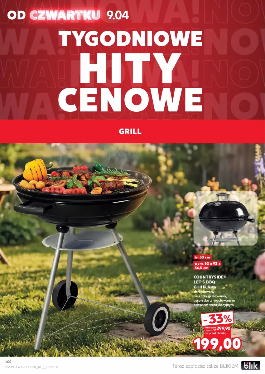 Gazetka promocyjna Kaufland - Gazetka tygodnia - ważna 09.04 do 15.04.2026 - strona 58 - produkty: Grill, Palenisko, Tera