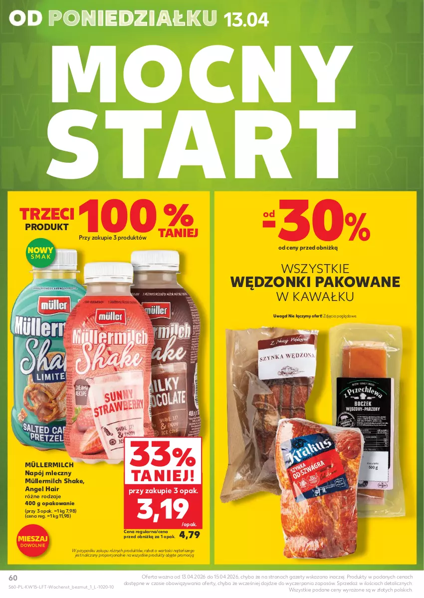 Gazetka promocyjna Kaufland - Gazetka tygodnia - ważna 09.04 do 15.04.2026 - strona 60 - produkty: Kawa, Müller, Müllermilch, Napój, Napój mleczny, Por, Waga