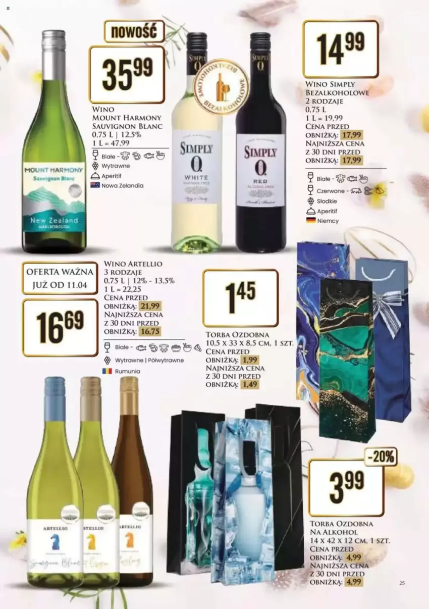 Gazetka promocyjna Dino - ważna 14.04 do 19.04.2025 - strona 18 - produkty: Torba, Wino