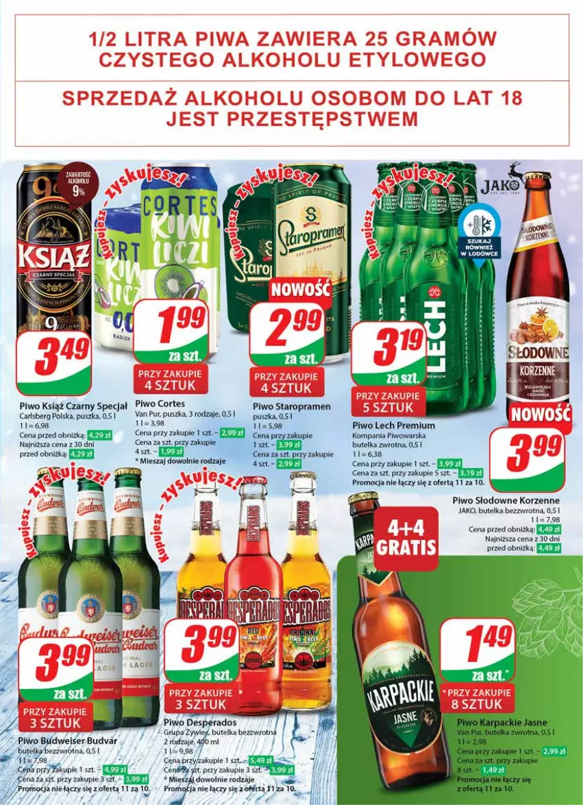 Gazetka promocyjna Dino - Gazetka 1 - ważna 03.01 do 09.01.2024 - strona 17 - produkty: Carlsberg, Desperados, Gra, Lech Premium, Piwo, Pur